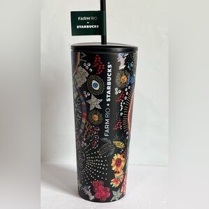 NWT Starbucks 24oz Limited‎ Farm Rio Black Borogoda Cold Cup May 2025 LIMITED